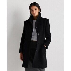 Quince Womens Wool Cashmere Cocoon Coat NWT Size Small Mid Length Quiet Luxury